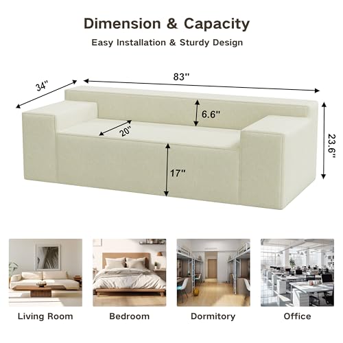 Grey Loveseat with 2 Pillows G908195