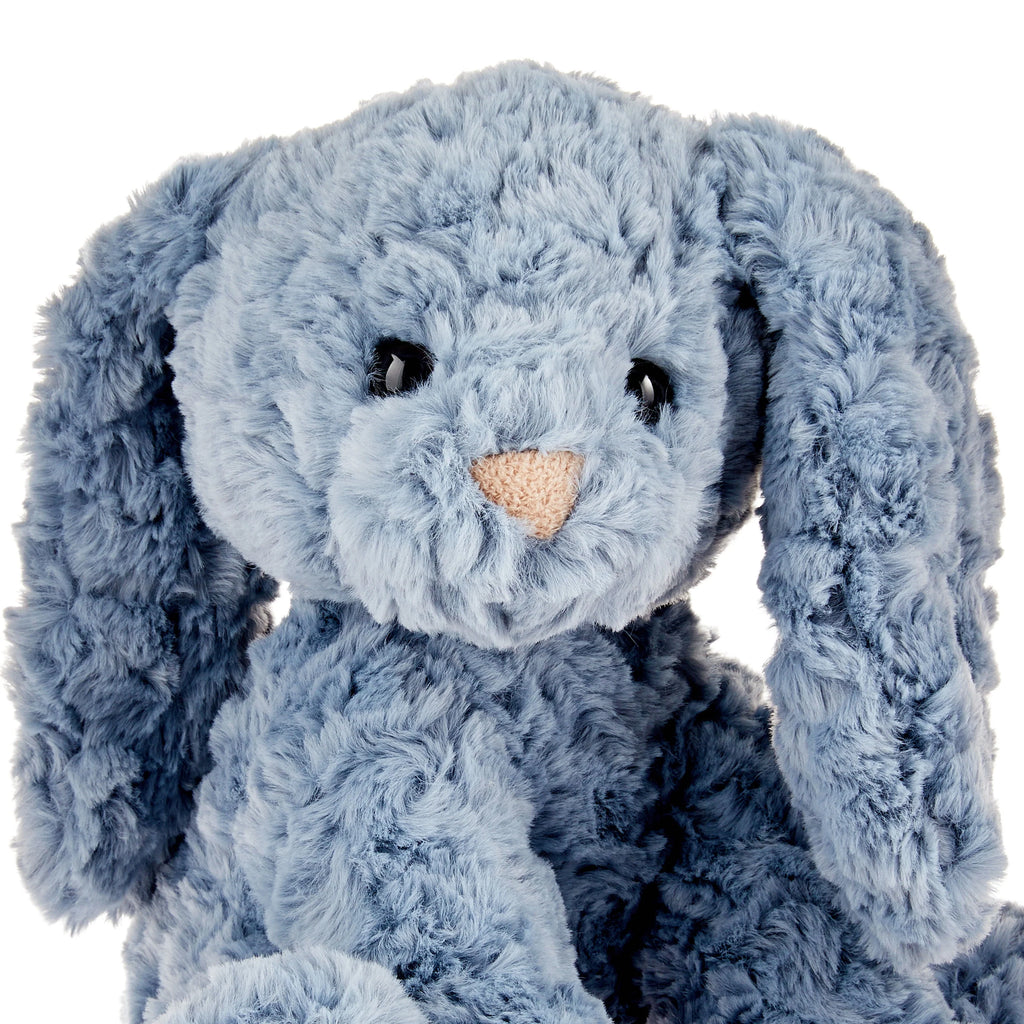 Fluffy Blue Bunny Plush T838508