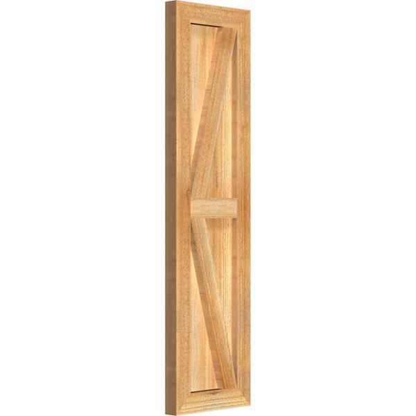Rough Sawn Western Red Cedar Framed Board-n-Batten Shutters with Z-Bar L820
