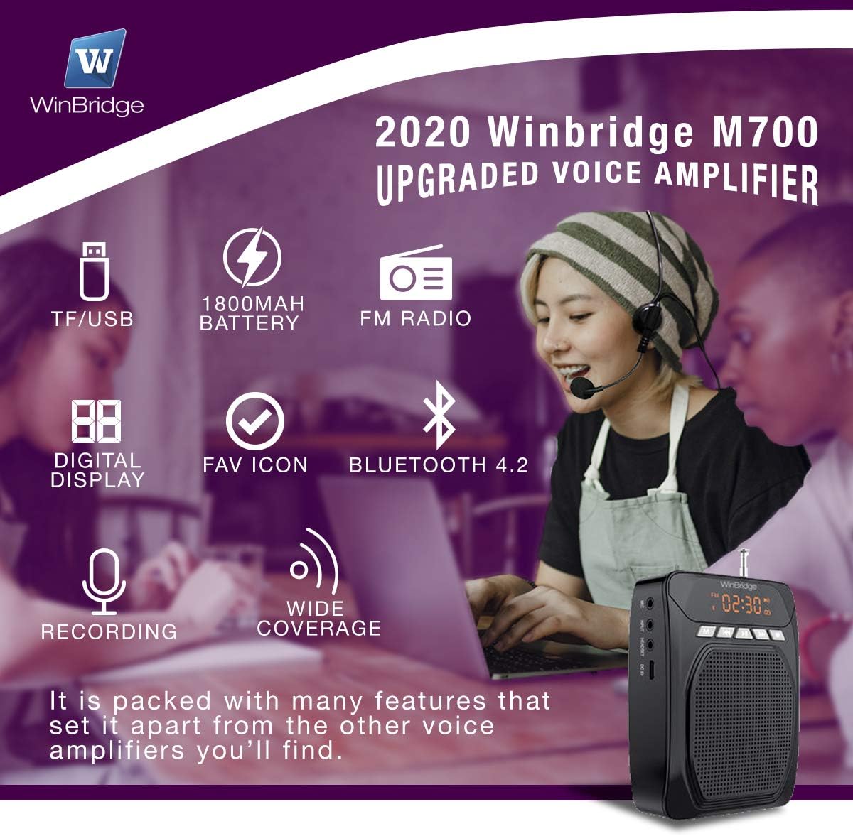 15W Voice Amplifier with Lavalier Microphone and Headset Microphone P430467