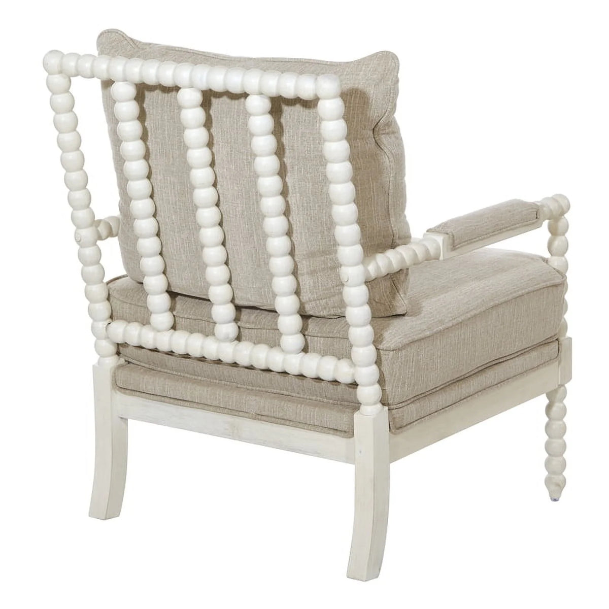 Linen White Fabric Chair K131