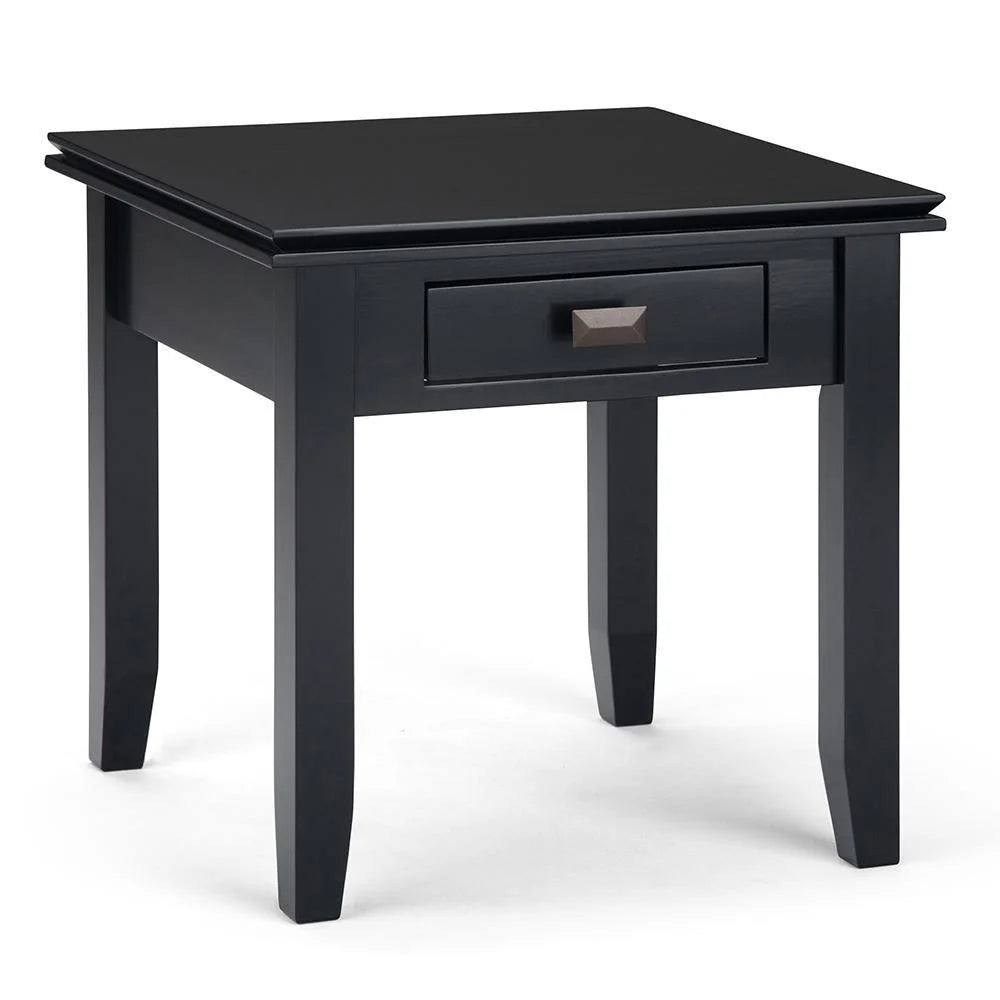 Solid Wood Square End Side Table E434378