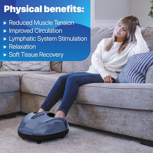 Foot Massager Machine with Deep-Kneading, Compression, Shiatsu, and Heat B83892