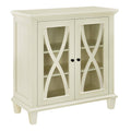 Ivory Double Door Accent Cabinet E9517