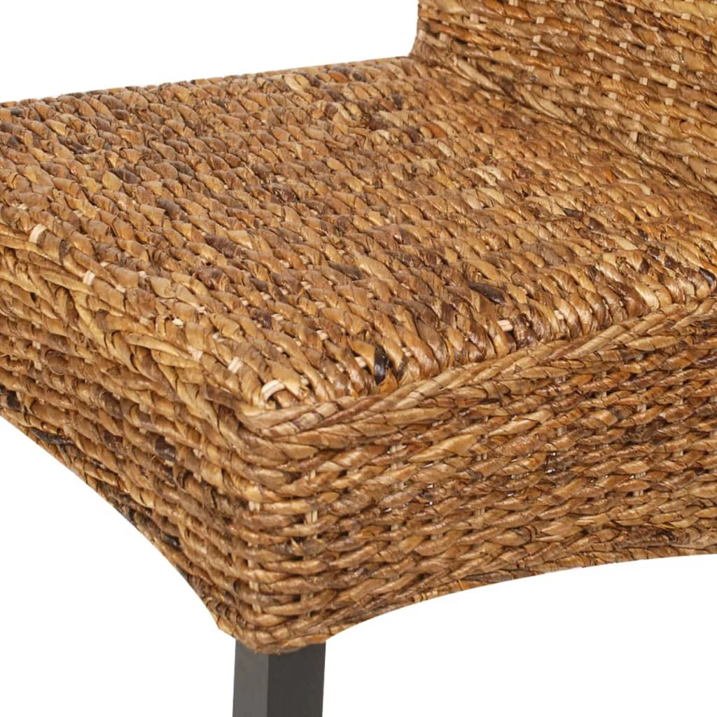 Dining Chairs 2 pcs Abaca and Solid Mango Wood N447623