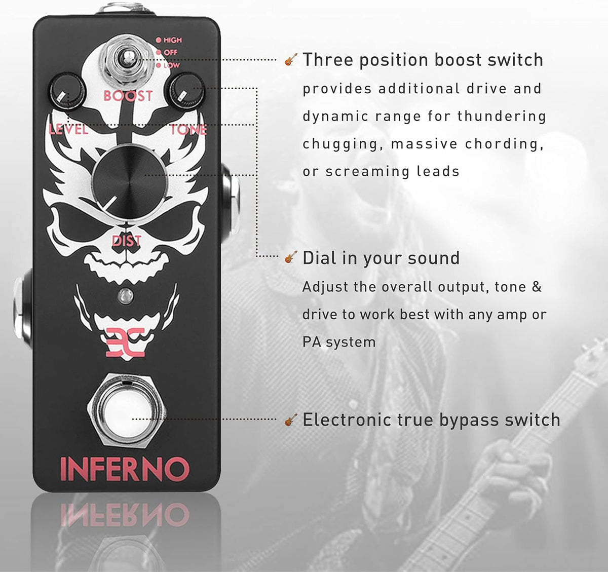 Metal Distortion Pedal Pack of 2 O8057