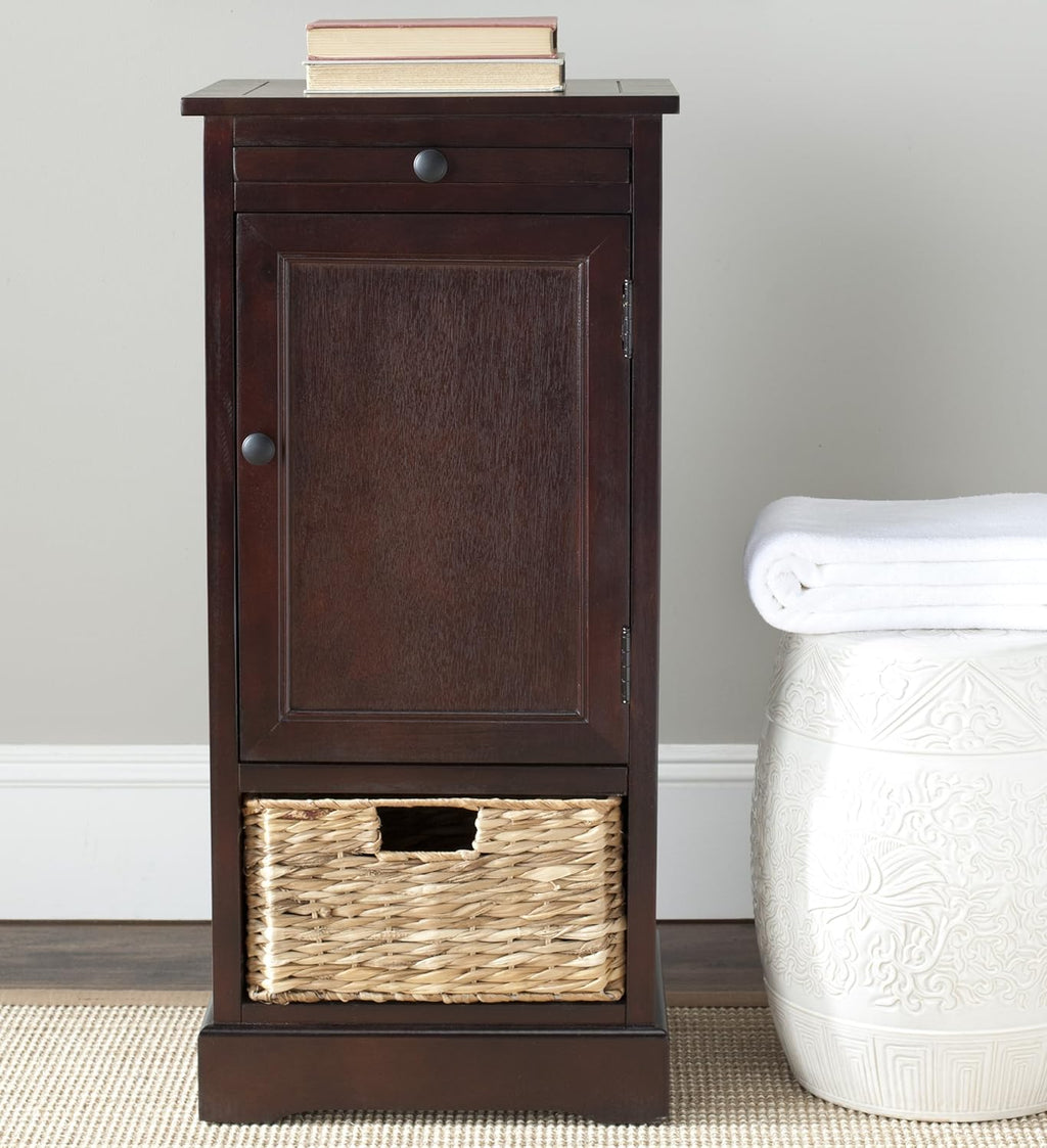 Vintage Grey Tall Storage Unit Q734912
