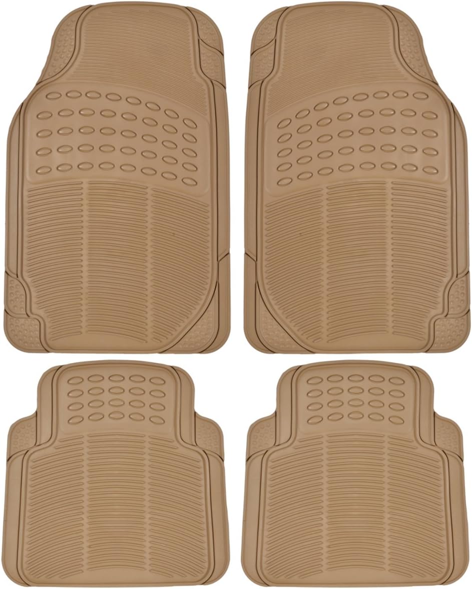 Heavy Duty 4pc Front & Rear Rubber Floor Mats A710989