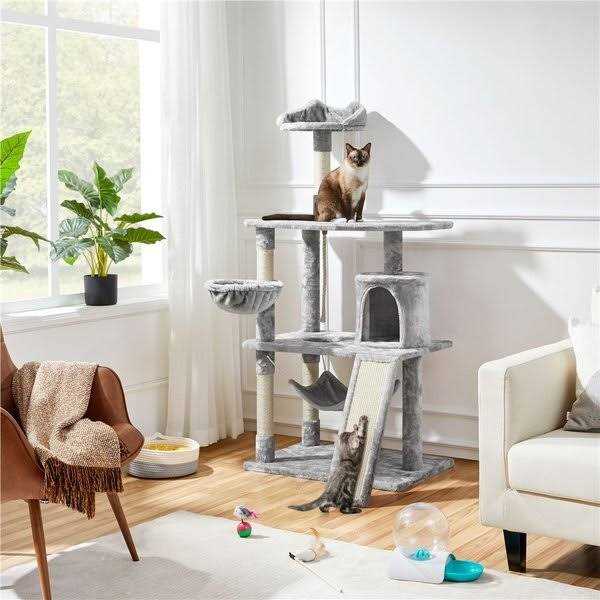 61.5-in Plush Cat Tree Condo X716707