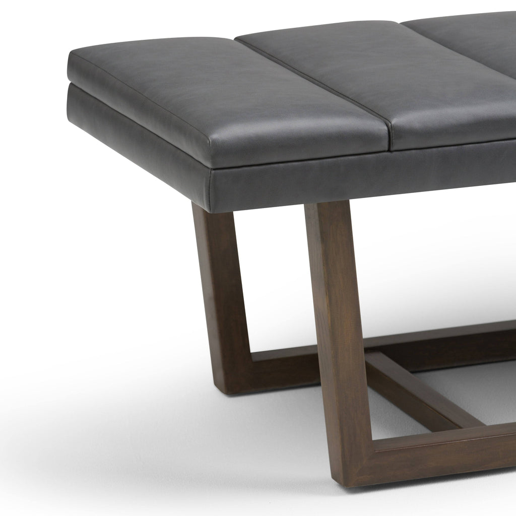 Stone Grey Ottoman Bench J872