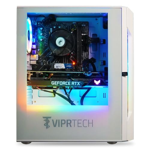 White Gaming PC Desktop Computer A49701
