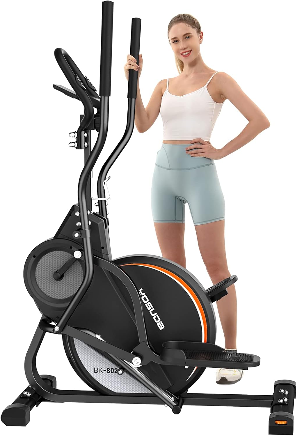 3-in-1 Elliptical Machine Stair Stepper Trainer with 16 Resistance K97065