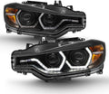 Black LED DRL Projector Headlights W96679