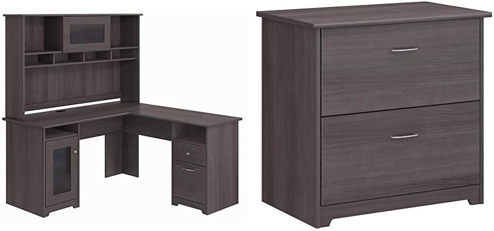 L Shaped Desk with Hutch C670447