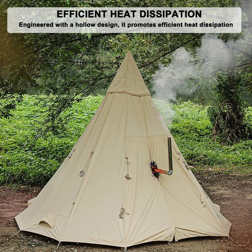 Tent Chimney Anti Scald Plate Clip on Stove Jack Camping Tent Protector (90mm Diameter) S714