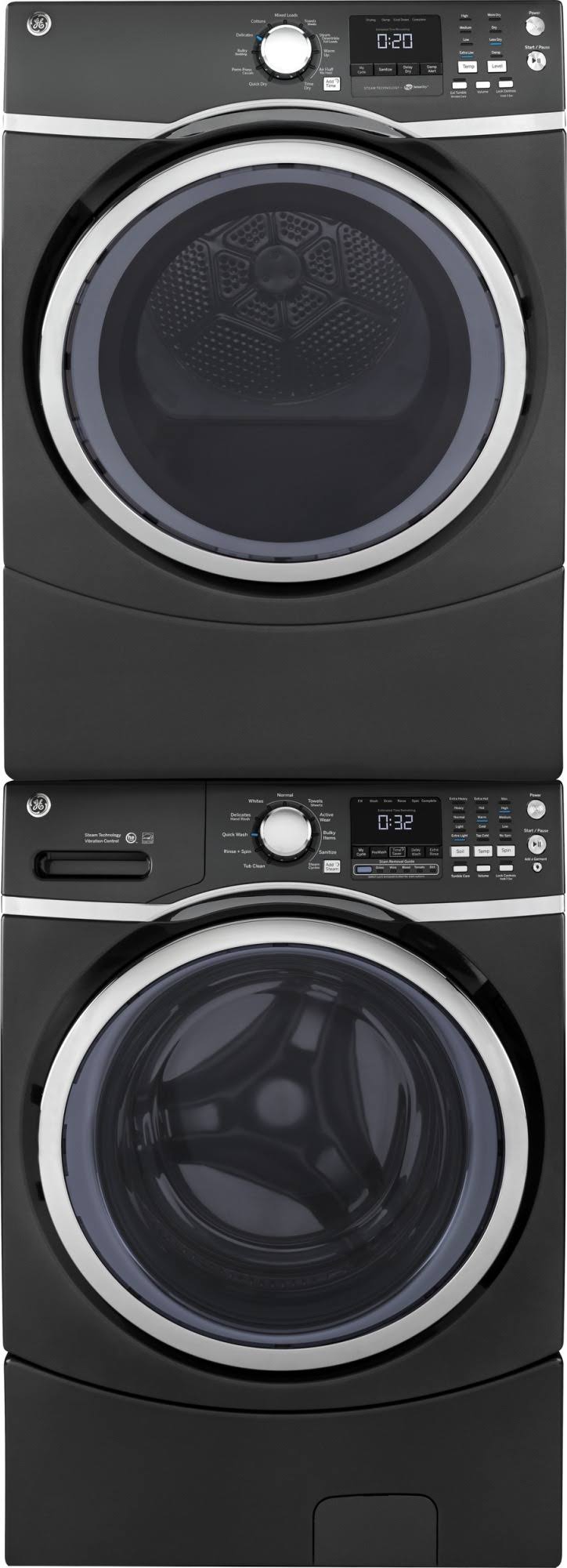 Gray Electric Dryer with Steam D5005