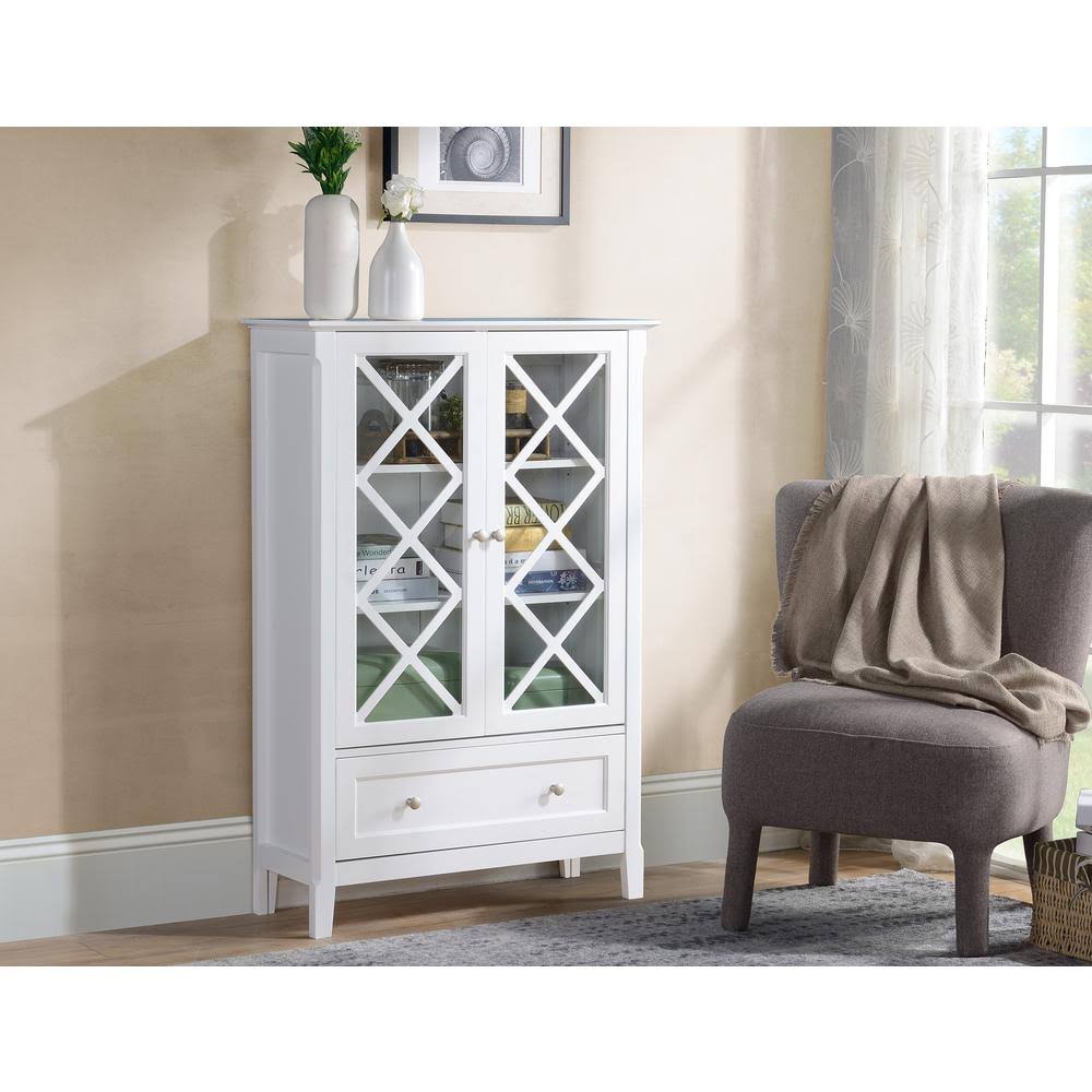 Accent Cabinet with Two Doors and Lower Drawer I2370
