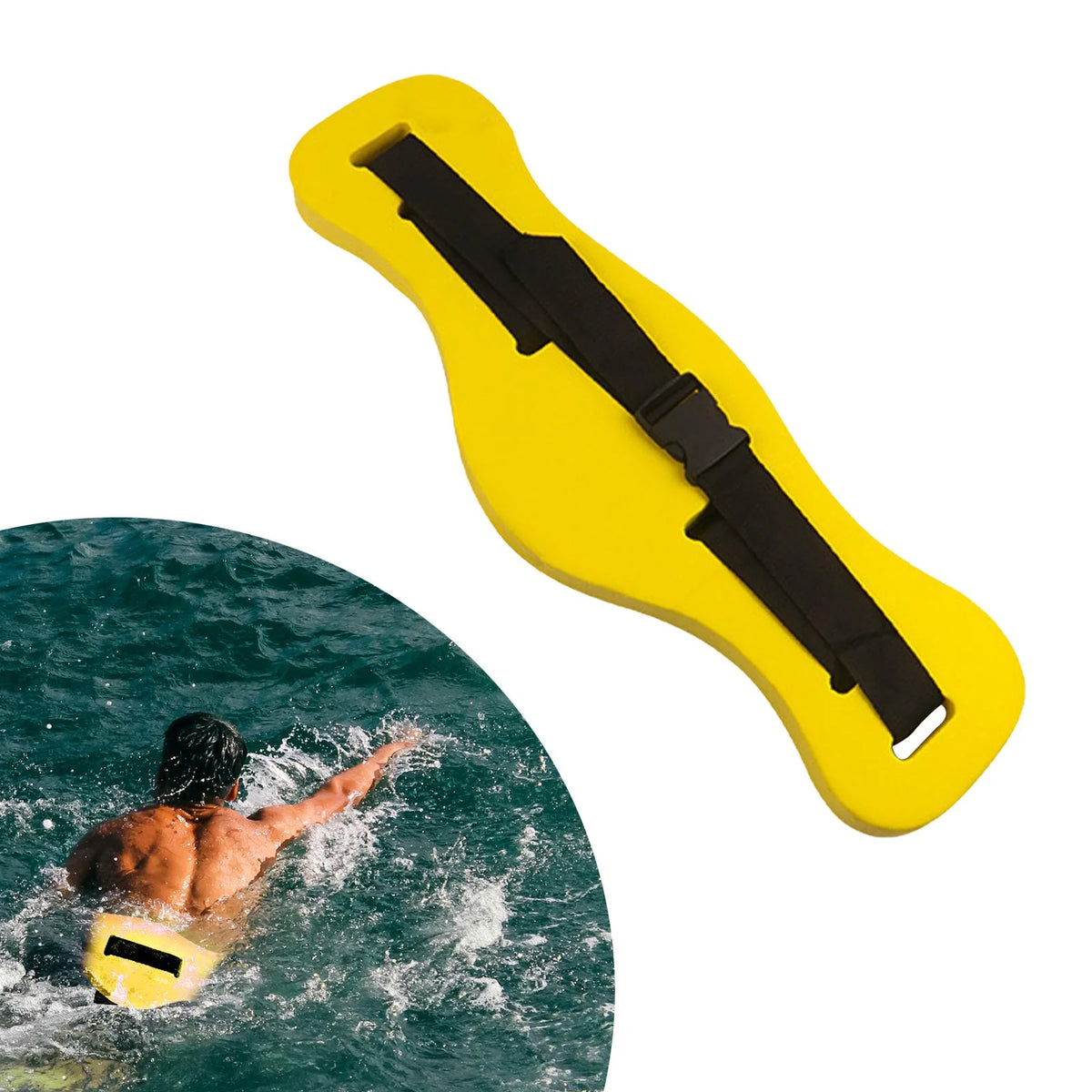 Yellow EVA Swim Training Belt A5915
