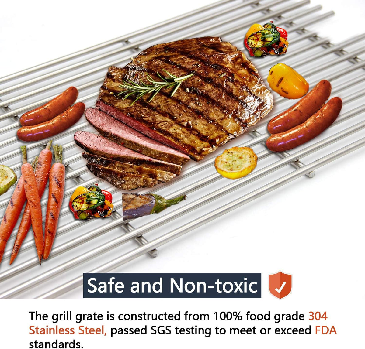 Stainless Steel Wire Cooking Grid Grate Pack of 2 W3041