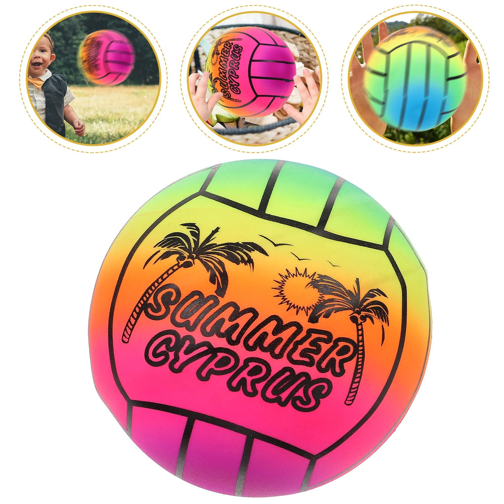 Inflatable Rainbow Volleyball Beach Ball Z91076