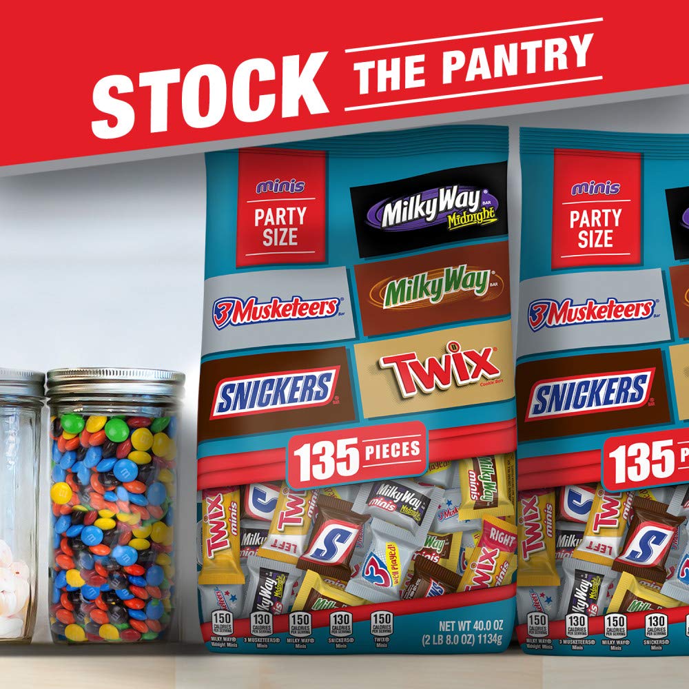 40 oz 135 Piece Milk Chocolate & Dark Chocolate Candy Bars Variety Pack W85985