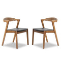 Black PU Leather Dining Chair (Set of 2) V667