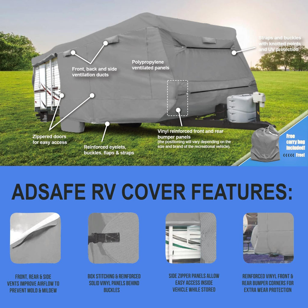 Thick 4 Layers Waterproof Travel Trailer Cover R11196