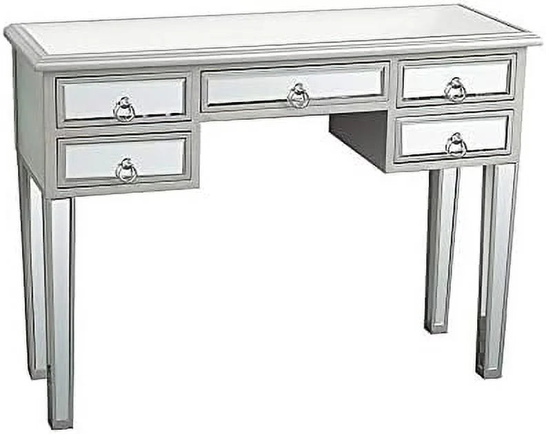 Mirrored Console Sofa Table with Silver Finish W99042
