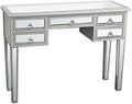 Mirrored Console Sofa Table with Silver Finish W99042