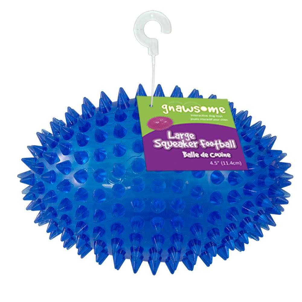 4.5” Spiky Squeaker Football Dog Toy I756