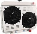 3 Row Aluminum Radiator with Shroud Fan Relay for Ford Mustang T217