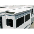 White 181 in. RV Slide-Out Awning with Full Case & Wind Deflector L248