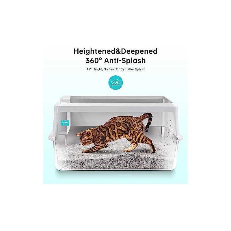 Stainless Steel Cat Litter Box with Lid XL W821313