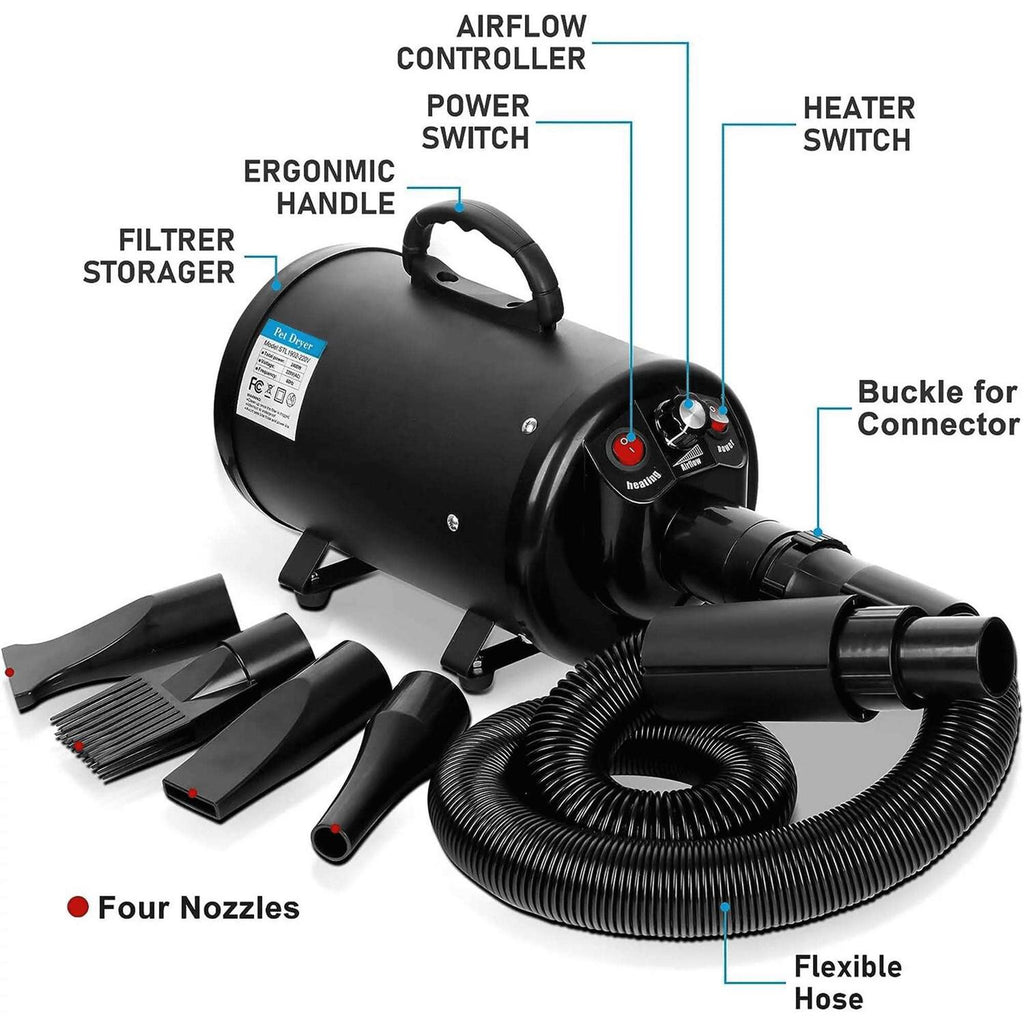 Portable High Power Low Noise Pet Hair Dryer N93314