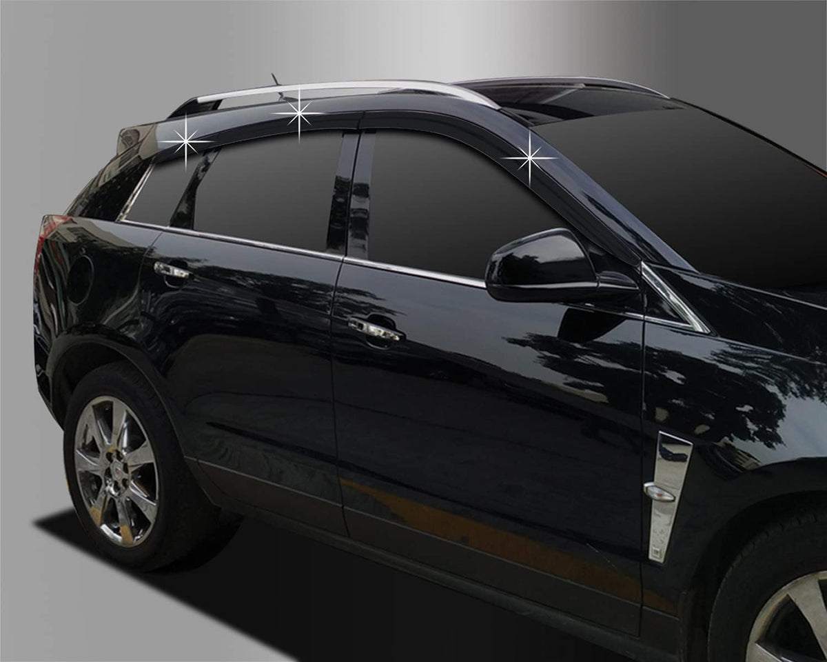 Dark Smoke Side Window Vent Visor 6 Piece Set Y464443