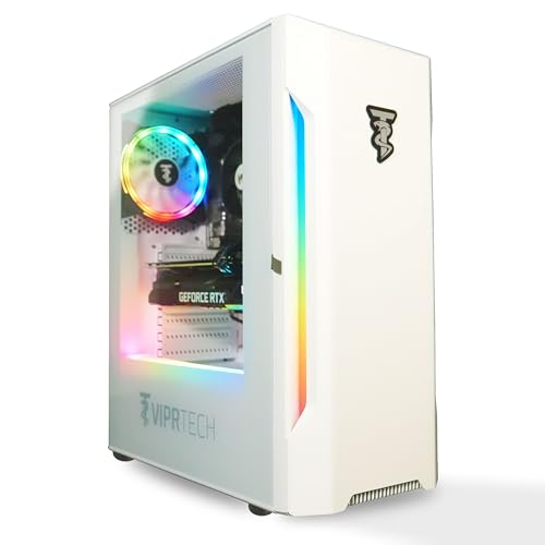 White Gaming PC Desktop Computer A49701