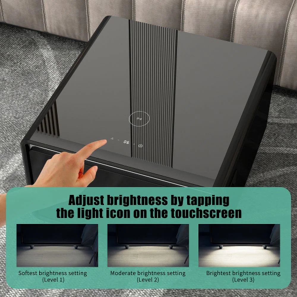 Smart Side Table with Built-in Fridge V35511