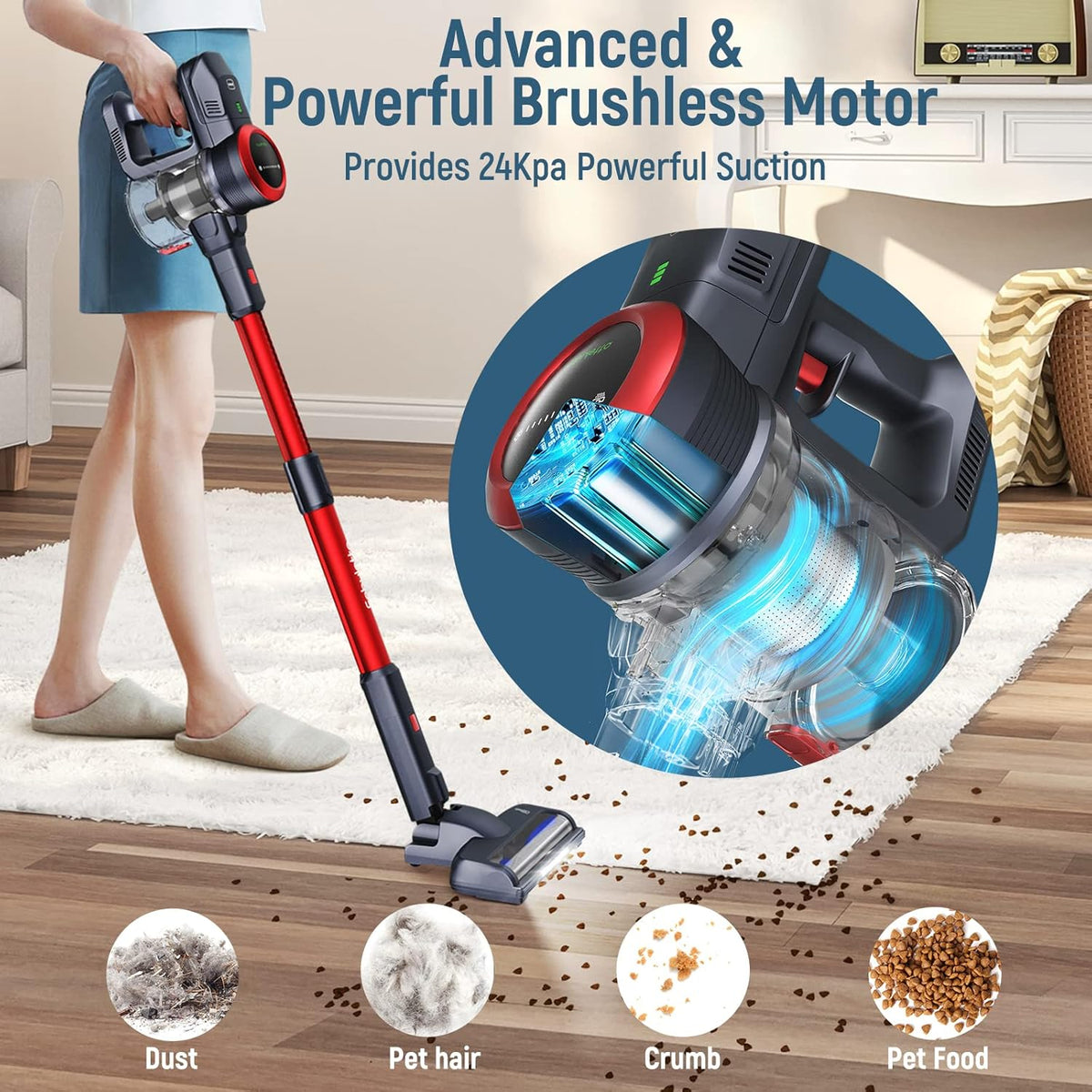 10-in-1 Cordless Stick Vacuum Cleaner T607