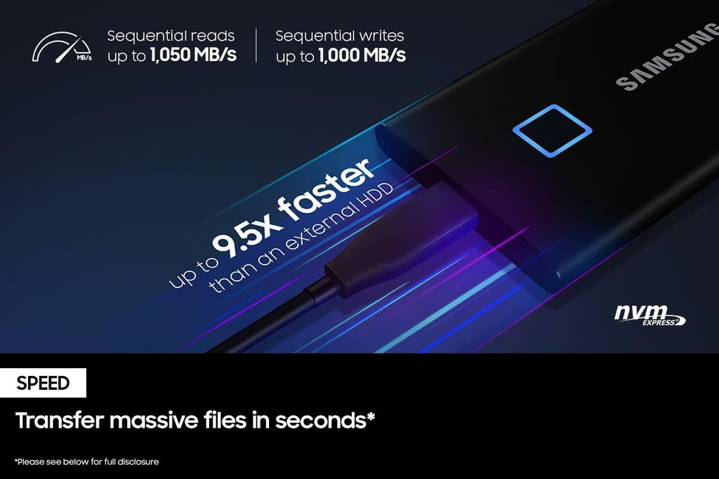 Portable SSD 2TB USB 3.2 External Solid State Drive Black B98815