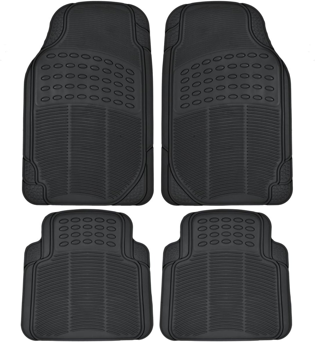 Heavy Duty 4pc Front & Rear Rubber Floor Mats A710989