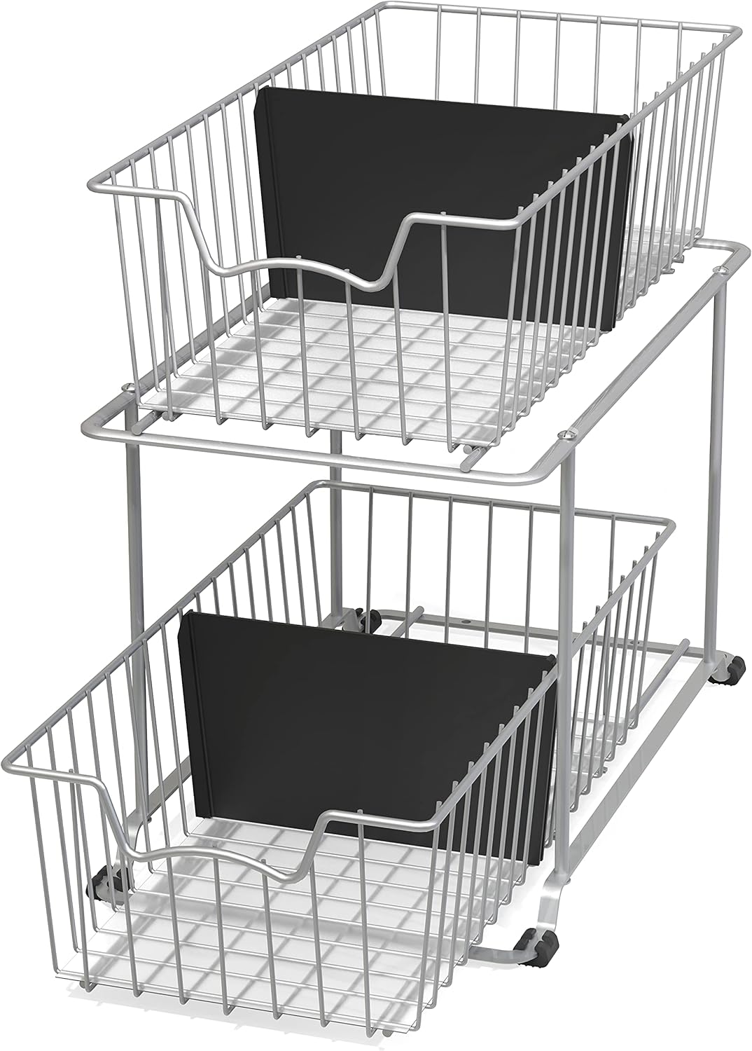 2 Tier Cabinet Wire Basket Drawer Organizer L8326