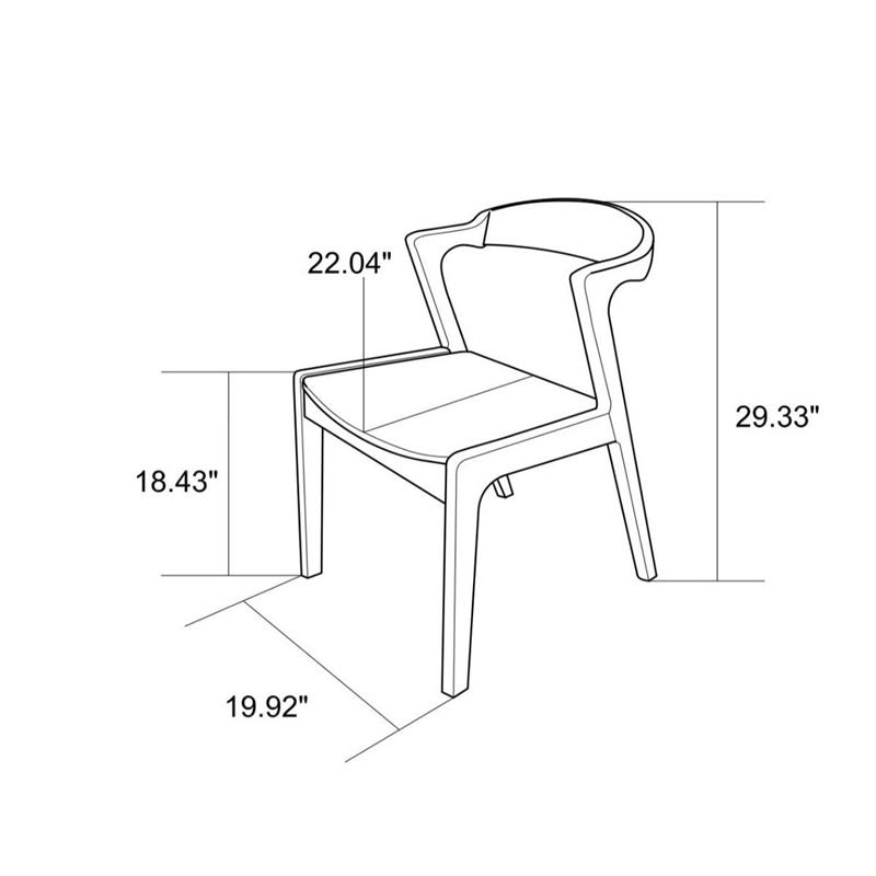 Black PU Leather Dining Chair (Set of 2) V667