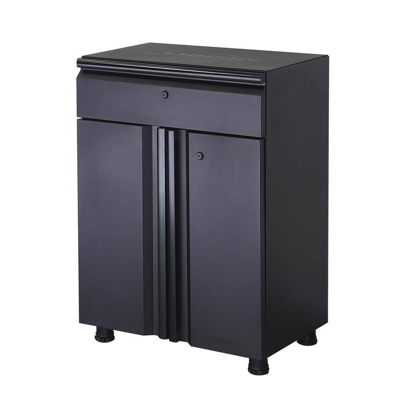 10-Piece Welded Steel Garage Storage System in Black U7105