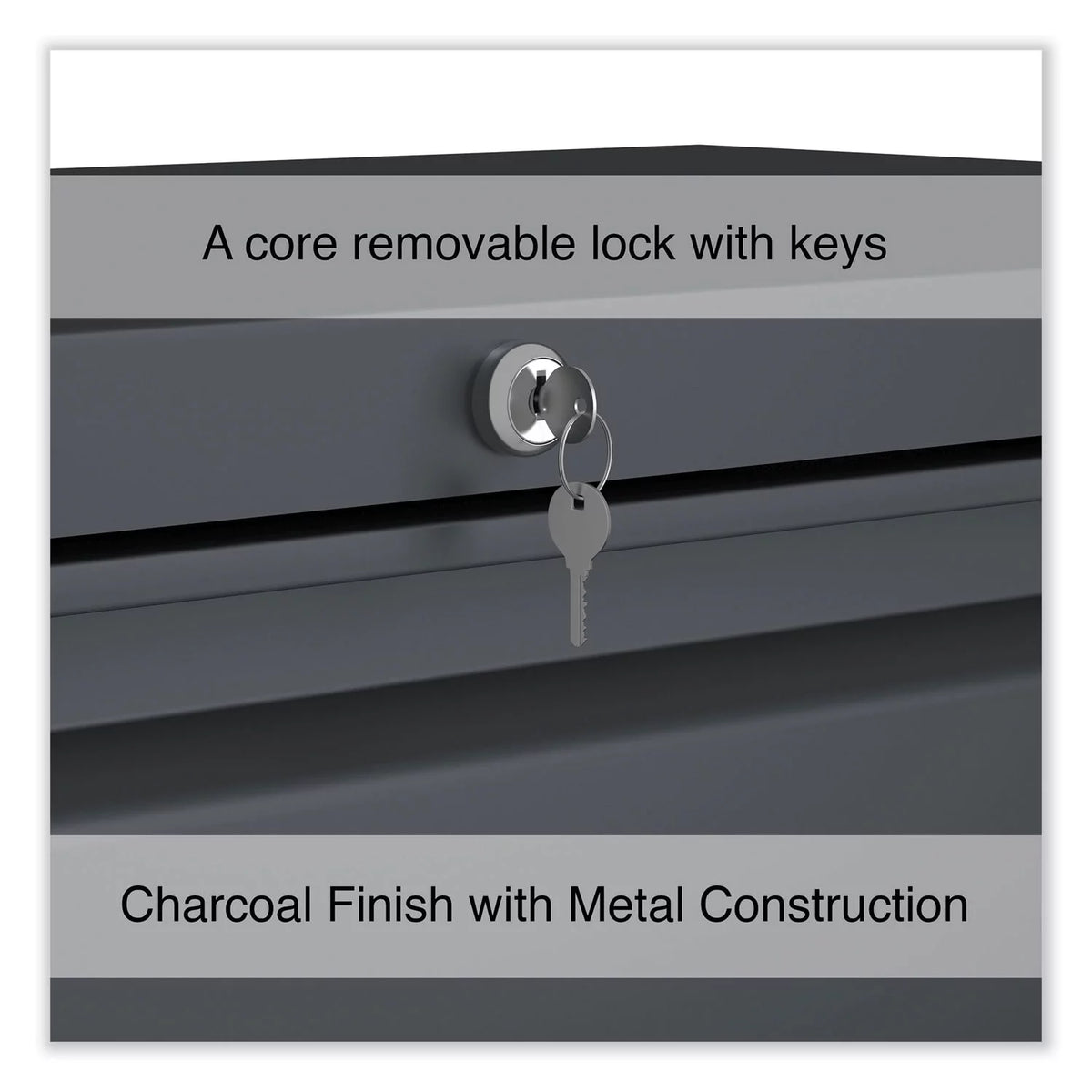 Charcoal 2 Drawer Lateral File A30779