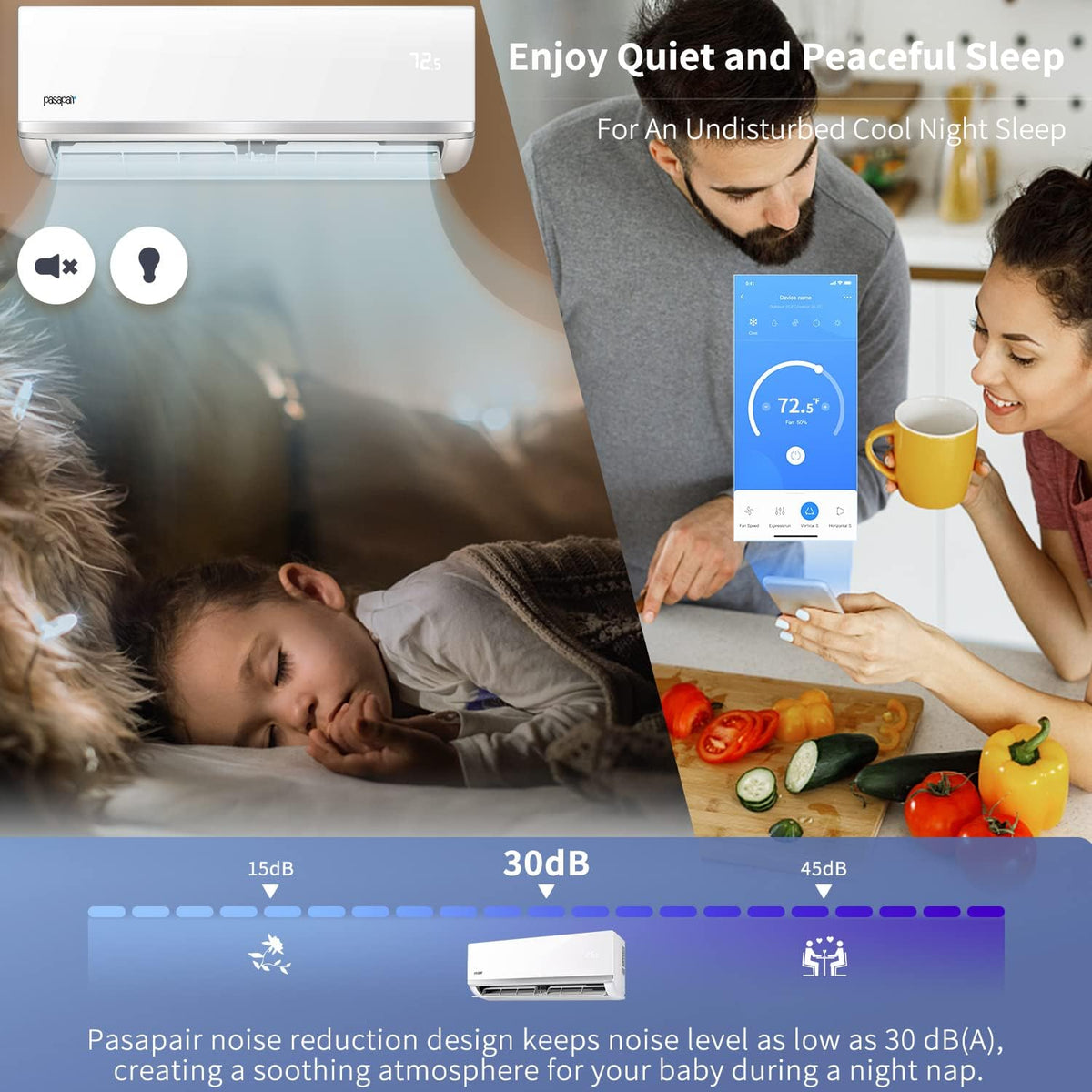 12,000 BTU WiFi Enabled Ductless Mini Split Air Conditioner T60607