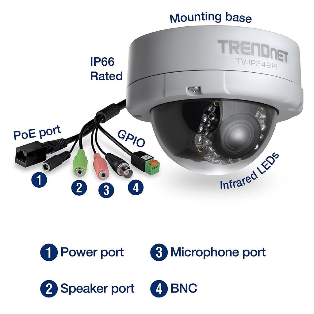 4 Mp Varifocal PoE IR Dome Network Camera H263610