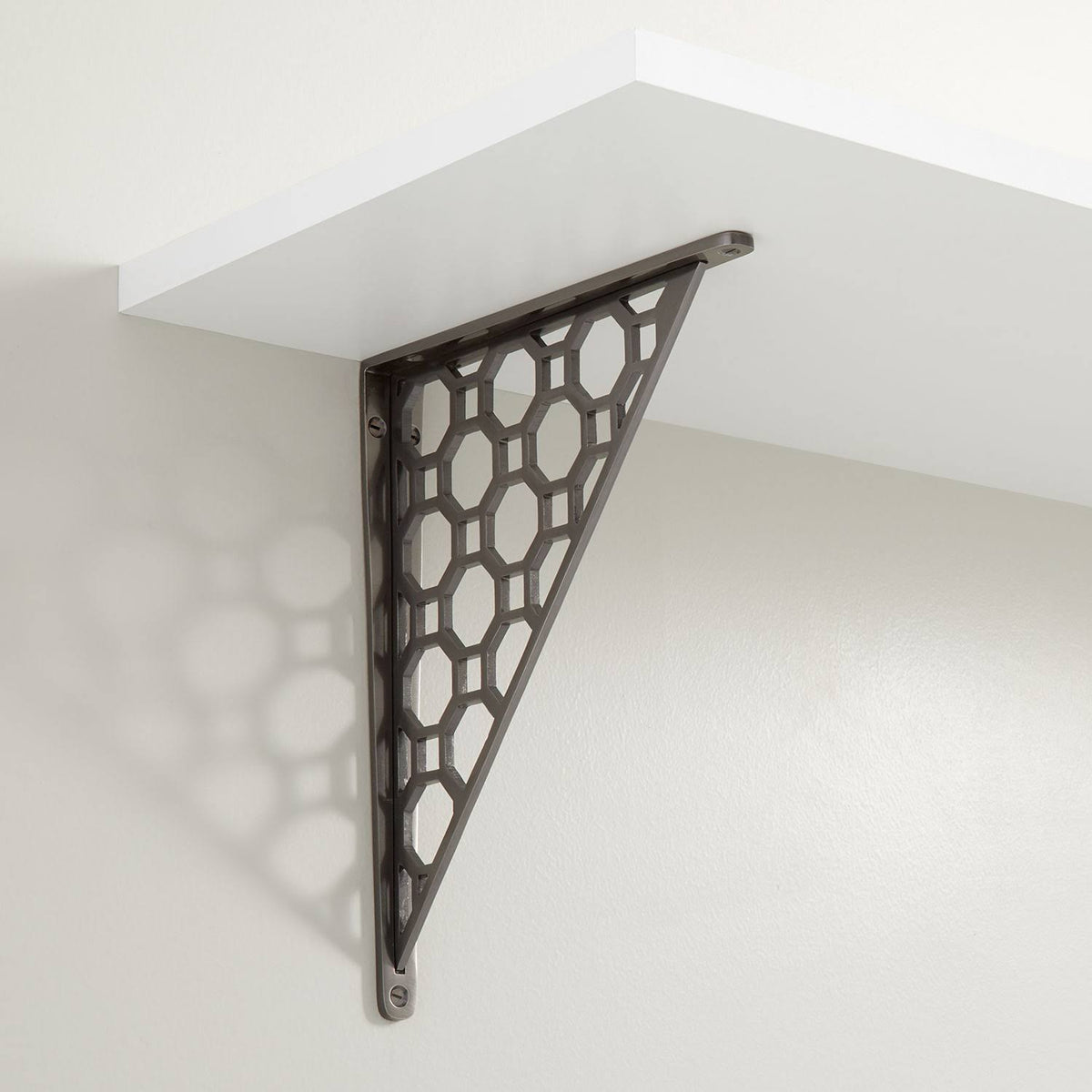Honeycomb Solid Brass Shelf Bracket O45258