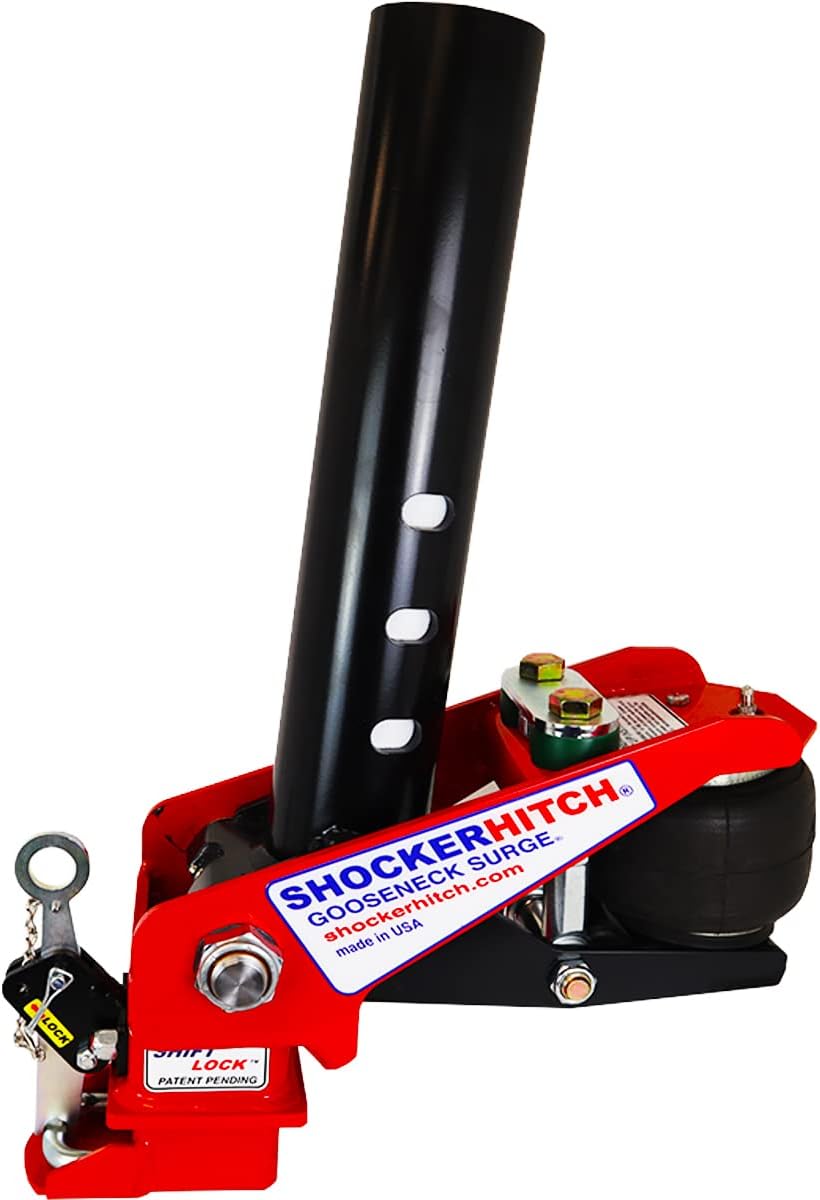 Gooseneck Air Hitch & Coupler, Round 4" Angled Pin 30K SL Coupler U62744