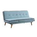 Blue Tufted Sofa with Angled Legs Q6826
