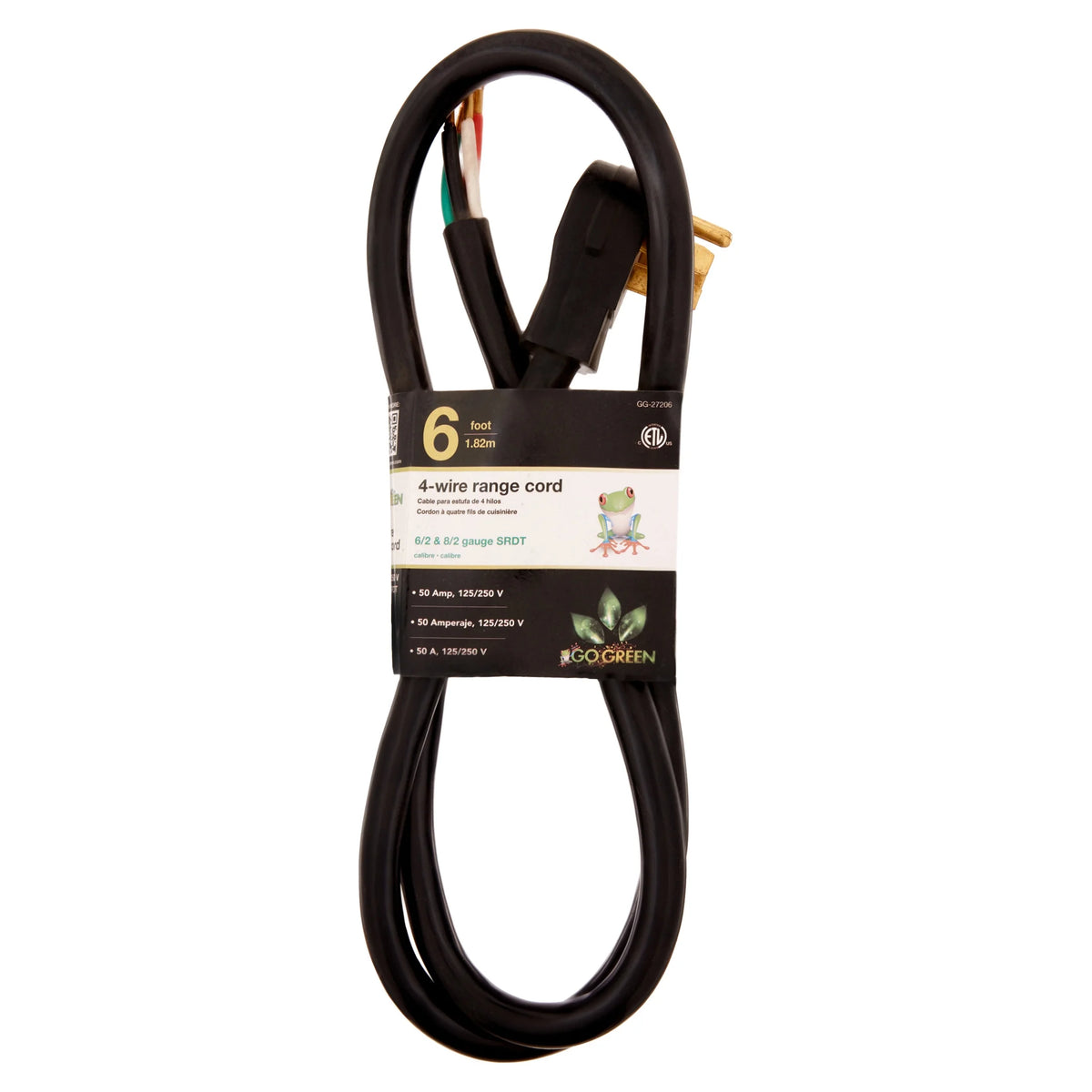 6' 4-Wire Range Cord, 50 Amp Y40639